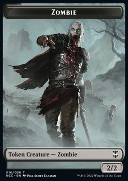 Drake 010/036 Zombie 016/036 Streets of New Capenna Commander Token