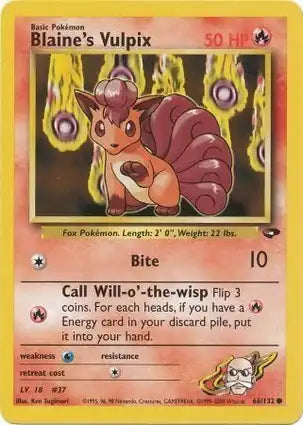 Gym Challenge 066/132 Blaine's Vulpix