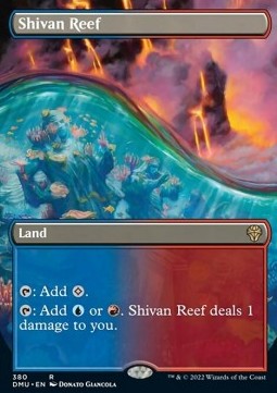 Dominaria United 380 Shivan Reef (Borderless)