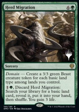 Dominaria United 165/281 Herd Migration (Silver Stamped)