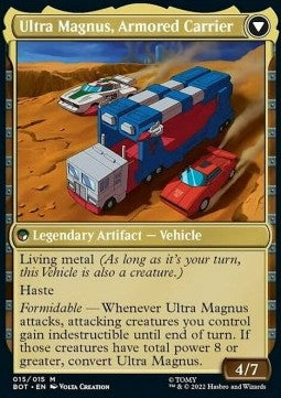 Transformers 015/015 Ultra Magnus, Tactician//Ultra Magnus, Armored Carrier (Foil)