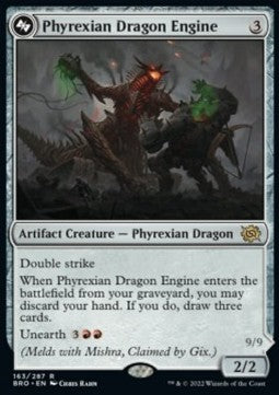 The Brothers' War 163/287 Phyrexian Dragon Engine//Mishra, Lost to Phyrexia (Foil)