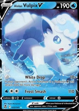 Silver Tempest 033/195 Alolan Vulpix V