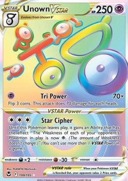 Silver Tempest 199/195 Unown VSTAR
