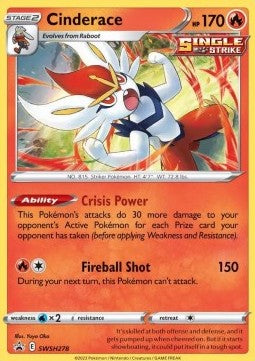 Sword & Shield Promo SWSH278 Cinderace (Cosmos Holo)