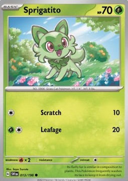 Scarlet & Violet 013/198 Sprigatito (Reverse Holo)