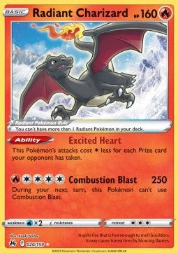 Crown Zenith 020/159 Radiant Charizard (Ultra Rare)