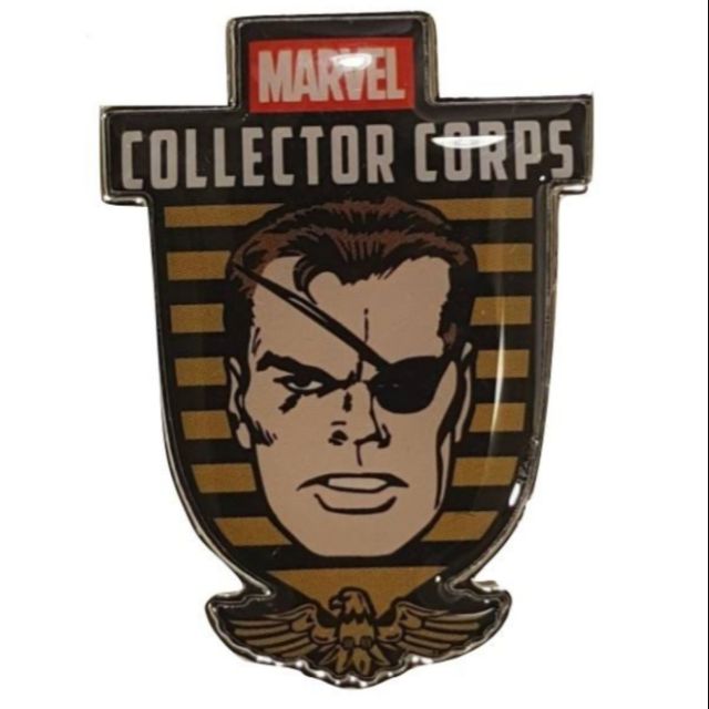 Nick Fury Marvel Pin Badge (KM)