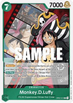 Paramount War OP02-041 Monkey.D.Luffy (Foil)