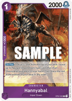 Paramount War OP02-083 Hannyabal (Foil)