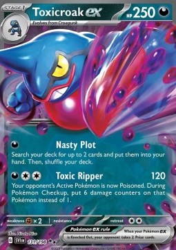 Scarlet & Violet 131/198 Toxicroak ex