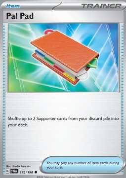 Scarlet & Violet 182/198 Pal Pad (Reverse Holo)