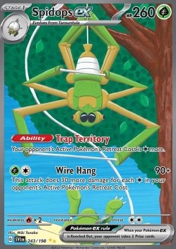 Scarlet & Violet 243/198 Spidops ex