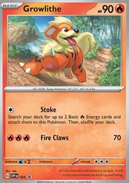 Scarlet & Violet Promo SVP024 Growlithe (Cosmos Holo)