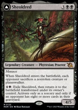 March of the Machine 0125 Sheoldred//The True Scriptures (Foil)