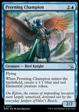March of the Machine 0073 Preening Champion (Foil)