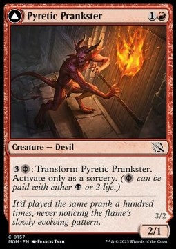 March of the Machine 0157 Pyretic Prankster/Glistening Goremonger