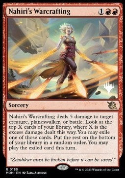 March of the Machine 0155 Nahiri's Warcrafting (Silver Stamped Foil)