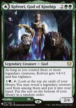 The List - Kaldheim 181/285 Kolvori, God of Kinship//The Ringhart Crest