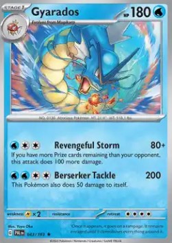 Paldea Evolved 043/193 Gyarados (Reverse Holo)