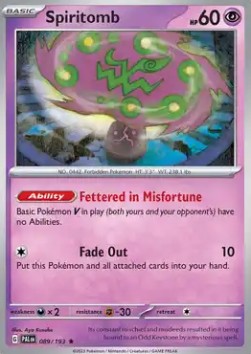 Paldea Evolved 089/193 Spiritomb (Holo)