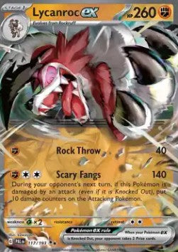 Paldea Evolved 117/193 Lycanroc ex