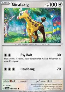 Paldea Evolved 154/193 Girafarig