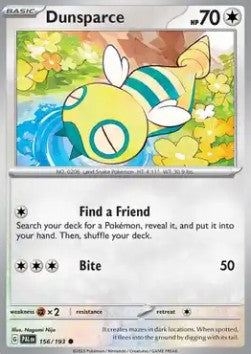 Paldea Evolved 156/193 Dunsparce (Reverse Holo)
