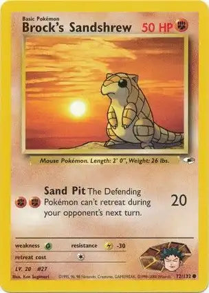 Gym Heroes 072/132 Brock's Sandshrew