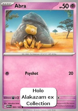 Pokemon 151 063/165 Abra (EX box Holo)