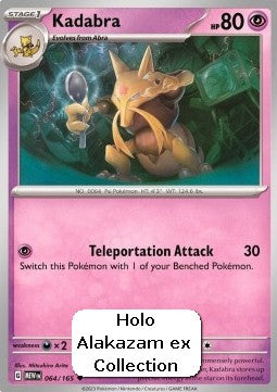 Pokemon 151 064/165 Kadabra (EX box Holo)