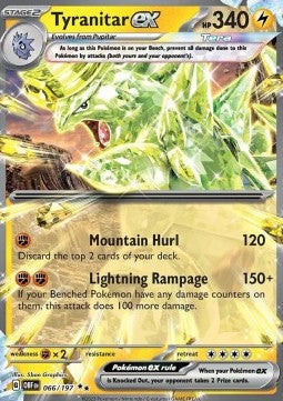 Obsidian Flames 066/197 Tyranitar ex