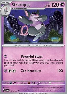 Obsidian Flames 091/197 Grumpig