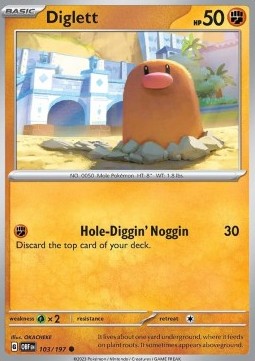 Obsidian Flames 103/197 Diglett (Reverse Holo)