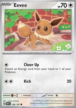 Obsidian Flames 166/197 Eevee (Reverse Holo)