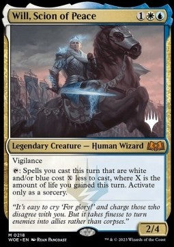 Wilds of Eldraine 0218 Will, Scion of Peace (Silver Stamped Foil)