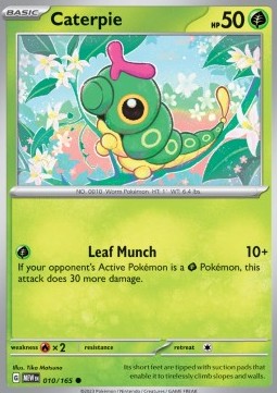 Pokemon 151 010/165 Caterpie (Reverse Holo)