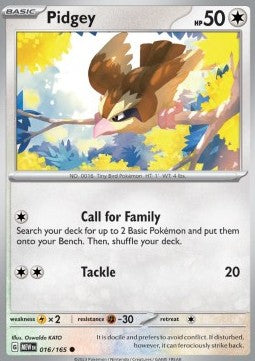 Pokemon 151 016/165 Pidgey (Reverse Holo)