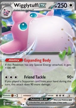 Pokemon 151 040/165 Wigglytuff ex