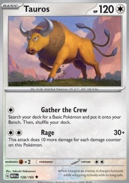 Pokemon 151 128/165 Tauros