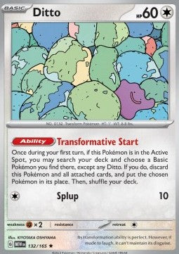 Pokemon 151 132/165 Ditto (Holo)