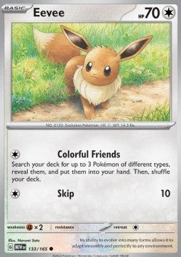 Pokemon 151 133/165 Eevee