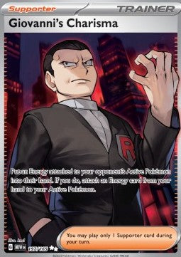 Pokemon 151 197/165 Giovanni's Charisma