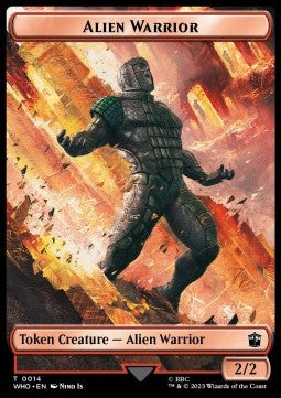 Alien Warrior 0014 Treasure 0030 Doctor Who Token