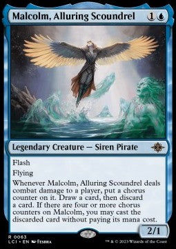 The Lost Caverns of Ixalan 0063 Malcolm, Alluring Scoundrel (Foil)