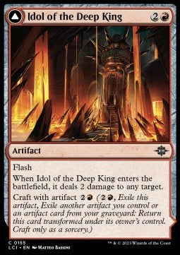 The Lost Caverns of Ixalan 0155 Idol of the Deep King/Soverign's Macuahuitl