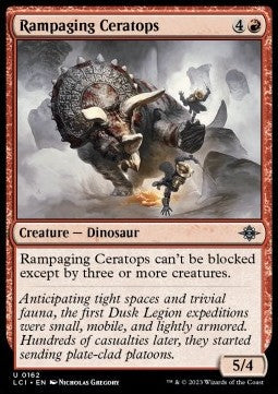 The Lost Caverns of Ixalan 0162 Rampaging Ceratops (Foil)