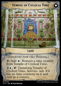 The Lost Caverns of Ixalan 0315 Ojer Kaslem, Deepest Epoch//Temple of Cyclical Time (Foil)