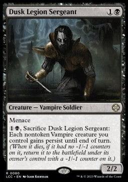 The Lost Caverns of Ixalan Commander 0080 Dusk Legion Sergeant