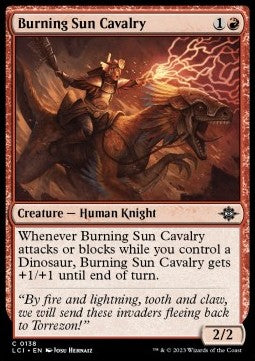 The Lost Caverns of Ixalan 0138 Burning Sun Cavalry